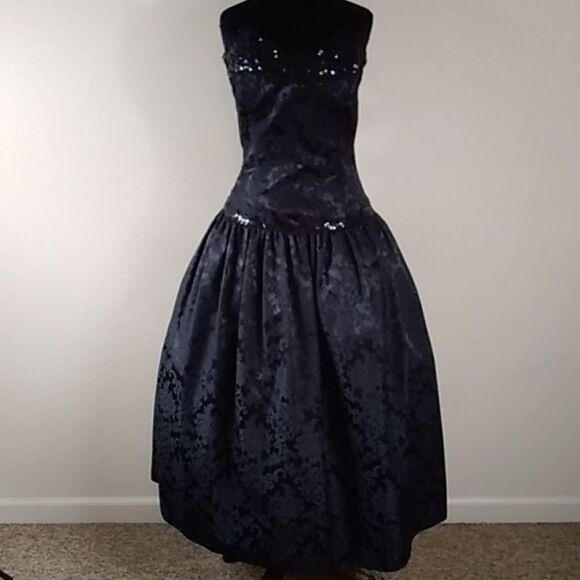 Vintage Scott McClintock Formal Dress Made In USA Junior Size 14 - Picture 1 of 13